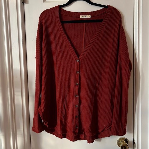 Mod Ref Waffled Henley - Picture 1 of 1